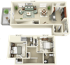 2BR 2BA